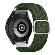 Per Samsung Galaxy Watch 7/6/5/4 Kalebol Eight Buckle Nylon Braided Watch Band (verde militare)