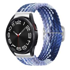 Per Samsung Galaxy Watch 7/6/5/4 Kalebol Eight Buckle Nylon Braided Watch Band (Mirtillo)