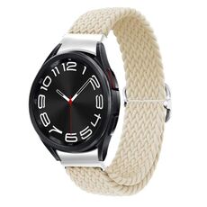 Per Samsung Galaxy Watch 7/6/5/4 Kalebol Eight Buckle Nylon Braided Watch Band (Starlight)