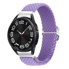 Per Samsung Galaxy Watch 7/6/5/4 Kalebol Eight Buckle Nylon Braided Watch Band (Viola Inghilterra)