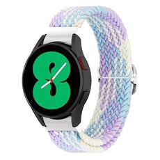 Per Samsung Galaxy Watch 7/6/5/4 Kalebol Eight Buckle Nylon Braided Watch Band (Viola)