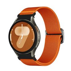 Per Samsung Galaxy Watch 5 Pro / 6 / 7 Kalebol Button Elastic Nylon Watch Band (Arancione)