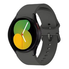 Per Samsung Galaxy Watch 7 / 6 / 5 / 4 Kalebol Cinturino in silicone con fibbia in metallo (grigio siderale)