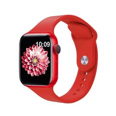 Per Apple Watch 46mm / 49mm / 45mm / 44mm Kalebol Reverse Buckle Cinturino in silicone (rosso)