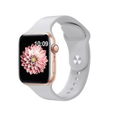 Per Apple Watch 46mm / 49mm / 45mm / 44mm Kalebol Reverse Buckle Cinturino in silicone (grigio chiaro)