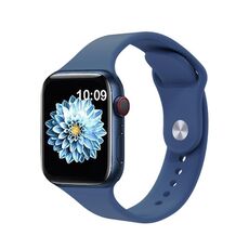 Per Apple Watch 42mm / 41mm / 40mm / 38mm Kalebol Reverse Buckle Cinturino in silicone (blu)