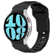 Per Samsung Galaxy Watch 5 Pro / 6 / 7 Kalebol Armor Cinturino in silicone (nero)