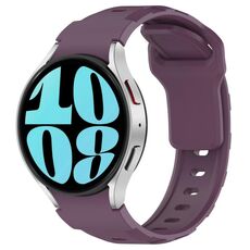 Per Samsung Galaxy Watch 5 Pro / 6 / 7 Kalebol Armor Cinturino in silicone (rosso vino)