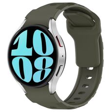 Per Samsung Galaxy Watch 5 Pro / 6 / 7 Kalebol Armor Cinturino in silicone (verde militare)