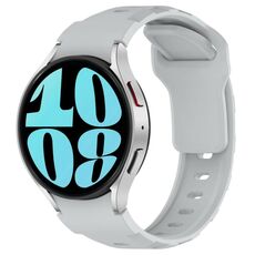 Per Samsung Galaxy Watch 5 Pro / 6 / 7 Kalebol Armor Cinturino in silicone (grigio chiaro)