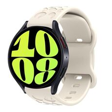Cinturino per orologio in silicone con fibbia a farfalla con stampa leopardata Kalebol da 20 mm (Starlight)
