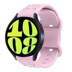Cinturino per orologio in silicone con fibbia a farfalla e stampa leopardata Kalebol da 20 mm (viola)