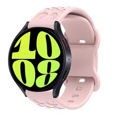 Cinturino per orologio in silicone con fibbia a farfalla e stampa leopardata Kalebol da 22 mm (rosa)