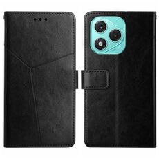 Custodia per telefono in pelle a forma di Y per Honor 400 Lite (nero)