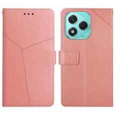 Custodia per telefono in pelle a forma di Y per Honor 400 Lite (rosa)