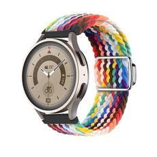 Cinturino per orologio con fibbia magnetica in nylon intrecciato Kalebol da 20 mm (arcobaleno ufficiale)