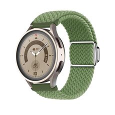 Cinturino per orologio con fibbia magnetica intrecciata in nylon Kalebol da 20 mm (Cactus)