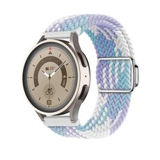 Cinturino per orologio con fibbia magnetica intrecciata in nylon Kalebol da 22 mm (viola)