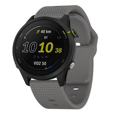 Cinturino per orologio in silicone con fibbia borchiata Kalebol Dot da 20 mm (grigio)