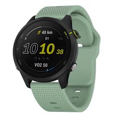 Cinturino per orologio in silicone con fibbia borchiata Kalebol Dot da 20 mm (verde acqua)