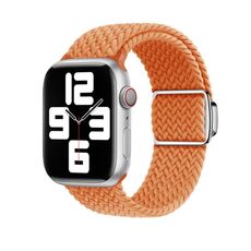 Per Apple Watch 46mm / 49mm / 45mm / 44mm Kalebol Nylon Loop Cinturino con fibbia magnetica (arancione)