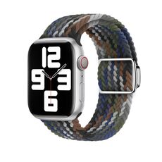 Per Apple Watch 46mm / 49mm / 45mm / 44mm Kalebol Nylon Loop Cinturino con fibbia magnetica (Cowboy Colorful 2)