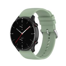 Cinturino per orologio in silicone con coda rotonda Kalebol da 22 mm (verde ghiaccio)