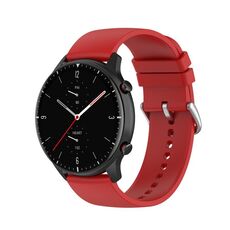 Cinturino per orologio in silicone con coda rotonda Kalebol da 22 mm (rosso)