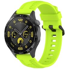 Cinturino per orologio in silicone con fibbia nera Kalebol da 20 mm (lime)