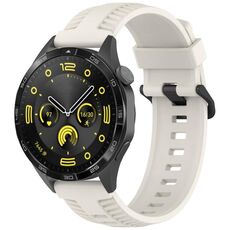 Cinturino per orologio in silicone con fibbia nera Kalebol da 20 mm (Starlight)