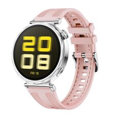 Cinturino per orologio in silicone composito Kalebol da 18 mm (rosa)