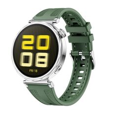 Cinturino per orologio in silicone composito Kalebol da 18 mm (verde)