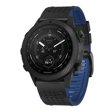 Per Garmin Fenix ​​7 22mm Kalebol Dot Hole Cinturino in silicone con sgancio rapido (nero blu)