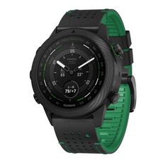 Per Garmin Fenix ​​7 22mm Kalebol Dot Hole Cinturino in silicone con sgancio rapido (nero verde)