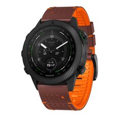Per Garmin Fenix ​​7 22mm Kalebol Dot Hole Cinturino in silicone con sgancio rapido (caffè arancione)