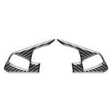 Per Chevrolet Corvette C8 2 pezzi/set adesivo per cornice pulsanti volante (nero)