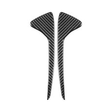 Per Chevrolet Corvette C8 2 pezzi/set adesivo decorativo laterale scanalatura anteriore (nero)