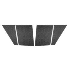 Per Chevrolet Corvette C8 4 pezzi/set adesivi per telecamera sul tetto su entrambi i lati (nero)