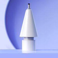 Per Apple Pencil 2/1 Punta elastica Punta morbida Punta di ricambio silenziosa, specifiche: 4B Bianco