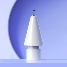 Per Apple Pencil 2/1 Punta elastica Punta morbida Punta di ricambio silenziosa, specifiche: 2B Bianco