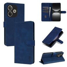 Per OPPO A5 Energy / A5 Pro 5G Global AZNS Custodia per telefono in pelle con texture di vitello e pelle al tatto (blu)
