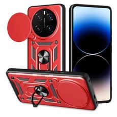 Per Honor Magic7 Pro Custodia per fotocamera scorrevole TPU+PC (rosso)