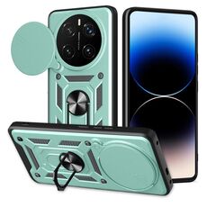 Per Honor Magic7 Pro Custodia per fotocamera scorrevole TPU+PC Custodia per telefono (verde)