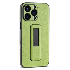 Per iPhone 16 Pro Custodia antiurto con supporto push-pull in pelle PU (verde)
