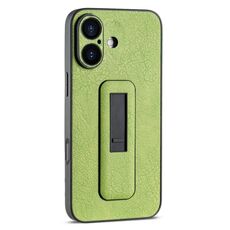 Per iPhone 16 Plus Custodia antiurto con supporto push-pull in pelle PU (verde)
