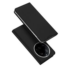Custodia in pelle Flip per Xiaomi 15 Ultra DUX DUCIS Skin Pro Series (nera)