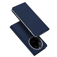 Custodia in pelle Flip per Xiaomi 15 Ultra DUX DUCIS Skin Pro Series (blu)