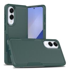 Per Samsung Galaxy S25 Edge 5G 2 in 1 PC + custodia per telefono in TPU (verde scuro)