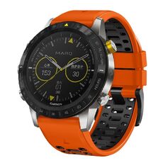 Per Garmin Fenix ​​7 22mm Kalebol Three Rows Hole Two Color Silicone Watch Band (Arancione Nero)