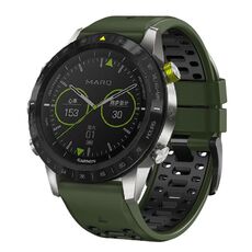 Per Garmin Fenix ​​7 22mm Kalebol Three Rows Hole Two Color Silicone Watch Band (verde militare nero)